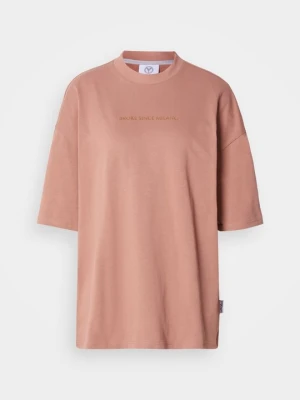 T-shirt z nadrukiem Carlo Colucci ochra