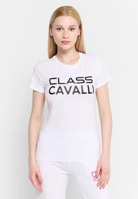 T-shirt z nadrukiem Cavalli Class