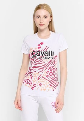 T-shirt z nadrukiem Cavalli Class