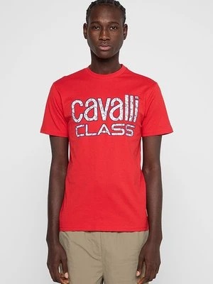 T-shirt z nadrukiem Cavalli Class