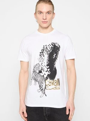 T-shirt z nadrukiem Cavalli Class