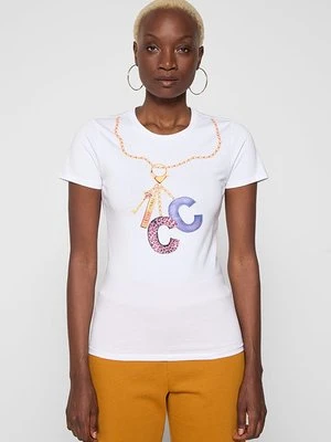 T-shirt z nadrukiem Cavalli Class