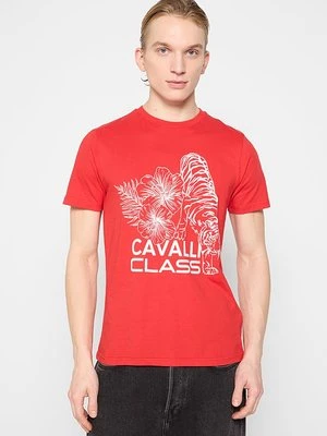 T-shirt z nadrukiem Cavalli Class