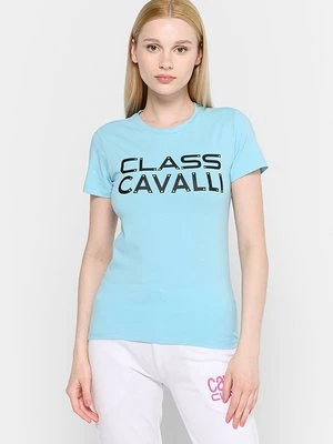 T-shirt z nadrukiem Cavalli Class