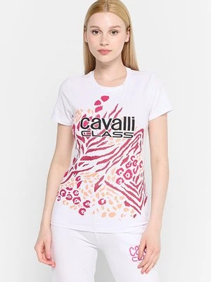 T-shirt z nadrukiem Cavalli Class