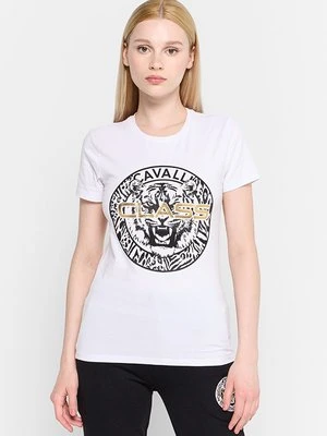 T-shirt z nadrukiem Cavalli Class