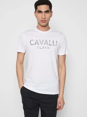 T-shirt z nadrukiem Cavalli Class