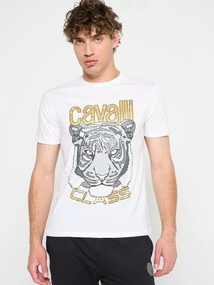 T-shirt z nadrukiem Cavalli Class