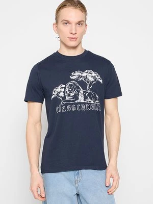 T-shirt z nadrukiem Cavalli Class