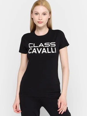 T-shirt z nadrukiem Cavalli Class