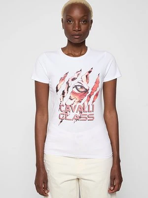 T-shirt z nadrukiem Cavalli Class