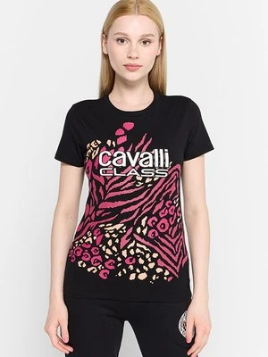 T-shirt z nadrukiem Cavalli Class