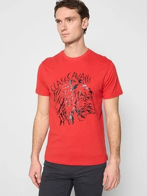 T-shirt z nadrukiem Cavalli Class