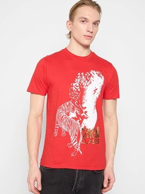 T-shirt z nadrukiem Cavalli Class