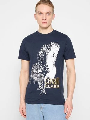 T-shirt z nadrukiem Cavalli Class