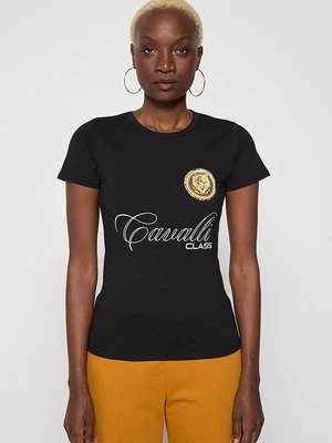 T-shirt z nadrukiem Cavalli Class