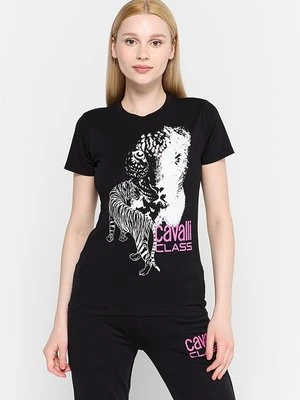 T-shirt z nadrukiem Cavalli Class