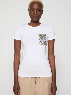 T-shirt z nadrukiem Cavalli Class