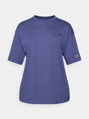 T-shirt z nadrukiem Champion granatowy