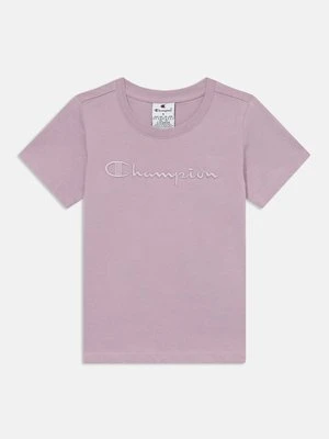 T-shirt z nadrukiem Champion mauve