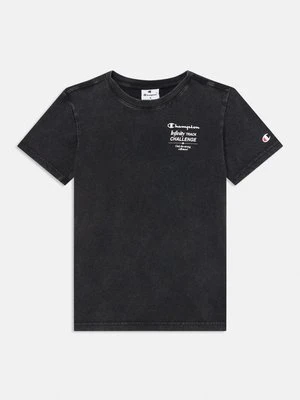 T-shirt z nadrukiem Champion czarny