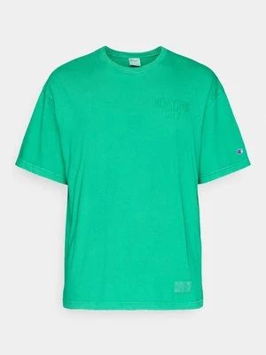T-shirt z nadrukiem Champion zielony
