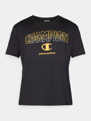 T-shirt z nadrukiem Champion czarny