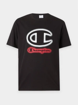 T-shirt z nadrukiem Champion czarny