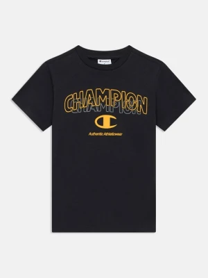 T-shirt z nadrukiem Champion czarny