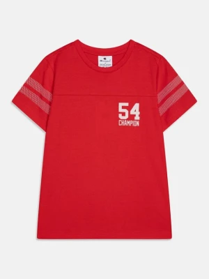 T-shirt z nadrukiem Champion czerwony