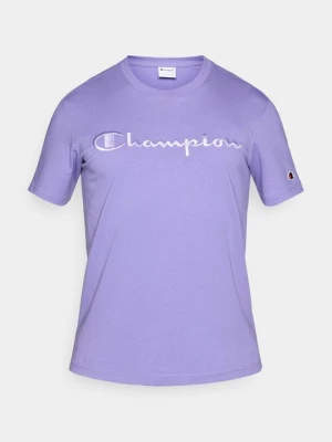 T-shirt z nadrukiem Champion fioletowy