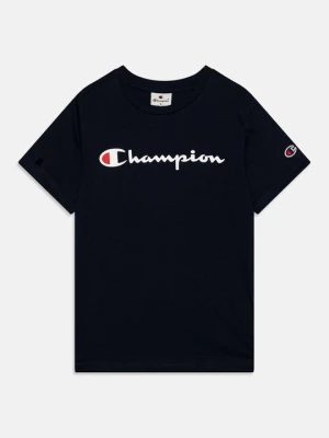 T-shirt z nadrukiem Champion granatowy