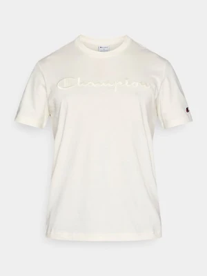T-shirt z nadrukiem Champion mleczny