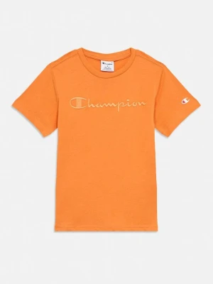 T-shirt z nadrukiem Champion pomarańczowy