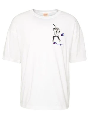 T-shirt z nadrukiem Champion Reverse Weave