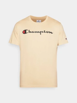 T-shirt z nadrukiem Champion tan