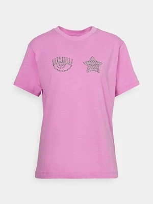 Zdjęcie produktu T-shirt z nadrukiem Chiara Ferragni różowy