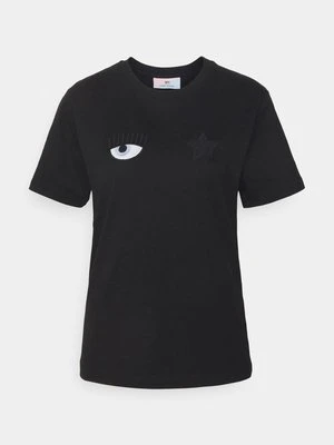 Zdjęcie produktu T-shirt z nadrukiem Chiara Ferragni czarny
