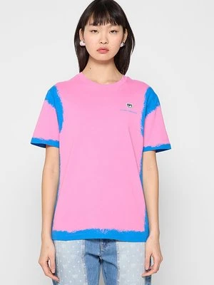 T-shirt z nadrukiem Chiara Ferragni jasnoróżowy