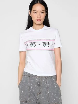 Zdjęcie produktu T-shirt z nadrukiem Chiara Ferragni biały