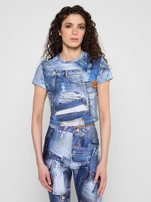 Zdjęcie produktu T-shirt z nadrukiem Chiara Ferragni liliowy