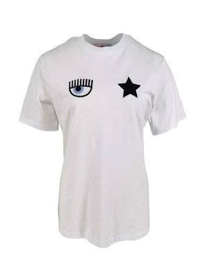 T-shirt z nadrukiem Chiara Ferragni biały