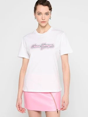 T-shirt z nadrukiem Chiara Ferragni biały