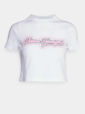 T-shirt z nadrukiem Chiara Ferragni biały