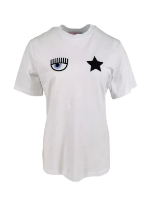 T-shirt z nadrukiem Chiara Ferragni biały