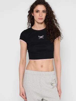 T-shirt z nadrukiem Chiara Ferragni czarny