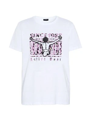 T-shirt z nadrukiem Chiemsee biały