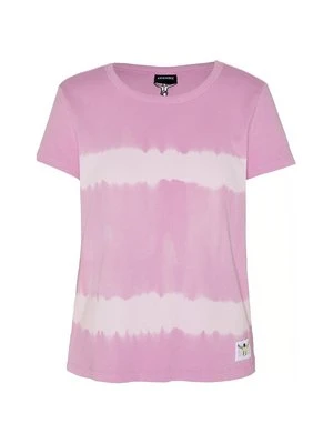 T-shirt z nadrukiem Chiemsee ciemnoliliowy melanż