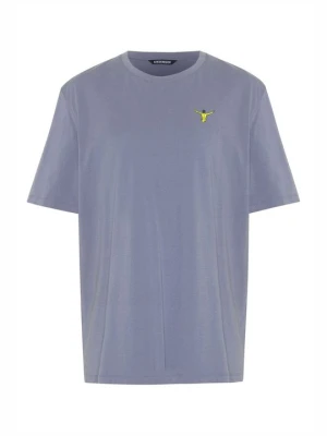 T-shirt z nadrukiem Chiemsee granatowy