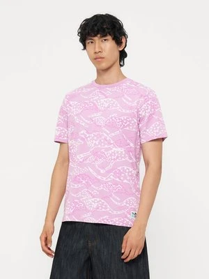 T-shirt z nadrukiem Chiemsee jasnoróżowy